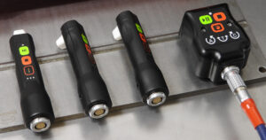 ACE: See Beyond Surface 1 Compatible probes for the ACE, placed on a rack