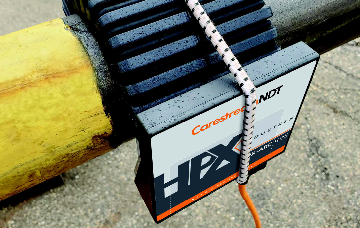 Carestream NDT HPX-ARC digital radiography system in use during non-destructive testing