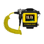 front view shot of the cygnus underwater thickness gauge featuring wrist mounting