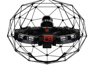 front view of the elios three confined space drone