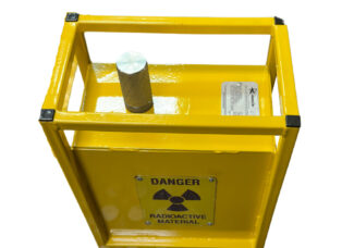 GammaTec's 1 channel isotope emergency storage pot in yellow paint