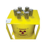 GammaTec's 6 channel isotope emergency storage pot in yellow paint