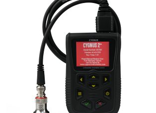 Cygnus' Cygnus 2 thickness gauge positioned upright on a white background