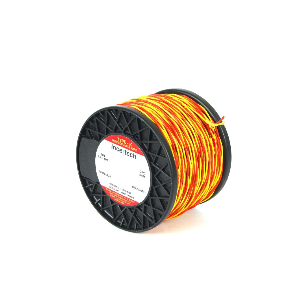 Incertech K-Type Thermocouple Compensating Wire - 100 Meter Roll