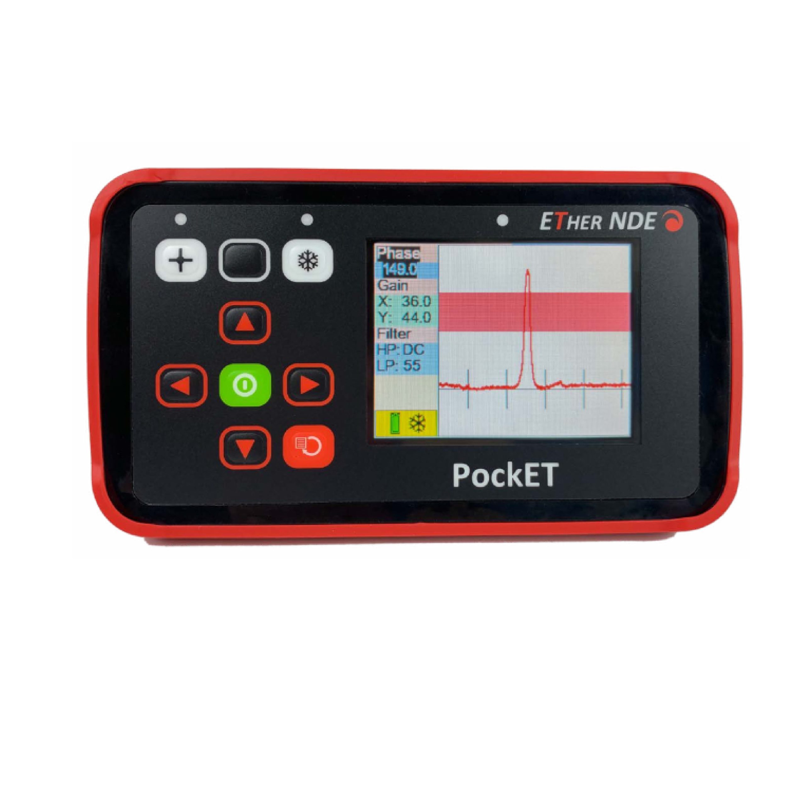 EtherNDE's Pocket Eddy Current Flaw Detector, portable for steadfast performance.