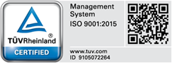 TÜV Rheinland Management System ISO 9001:2015 Certified