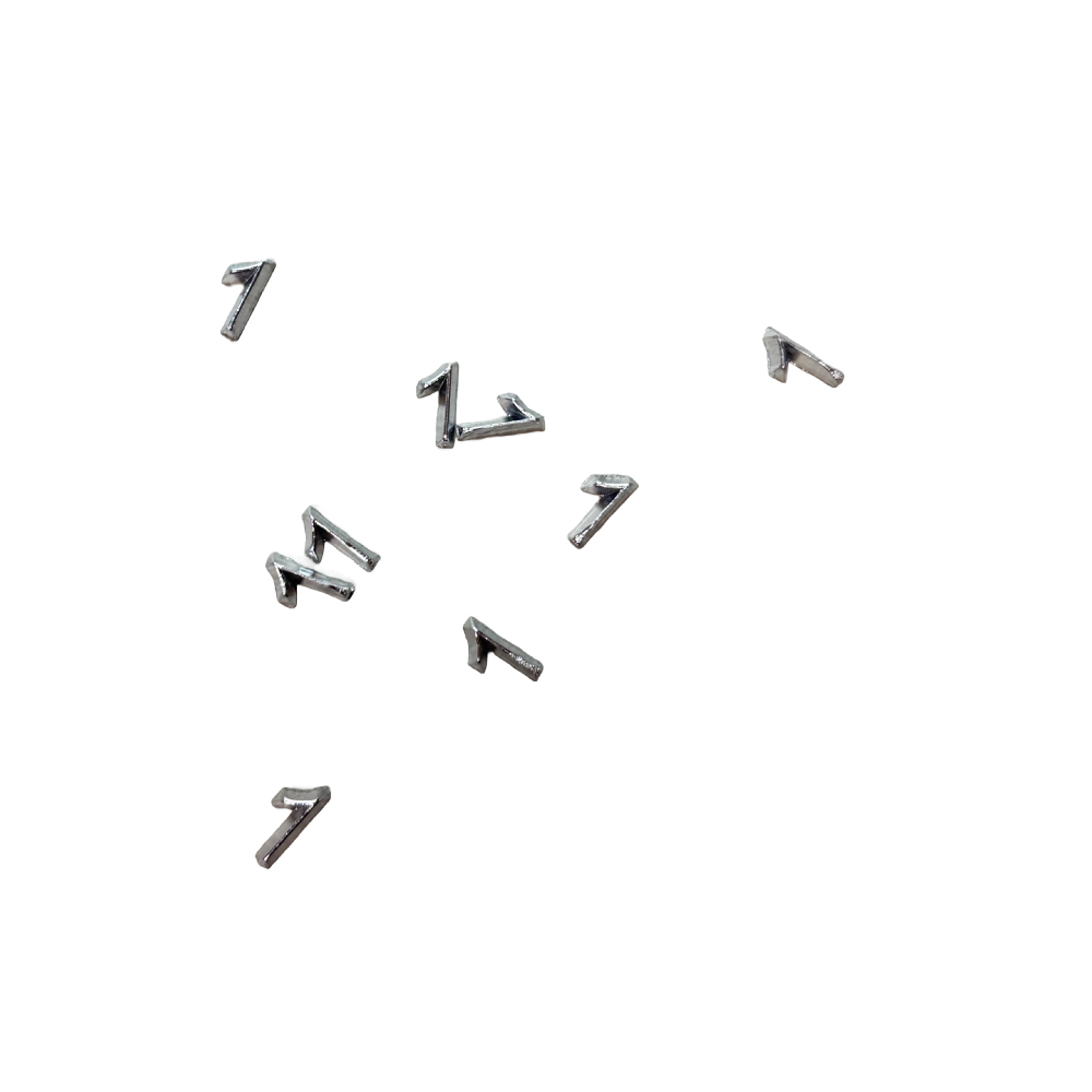 Sharp Faced Radiographic Lead Number 0 - 9 (6mm)