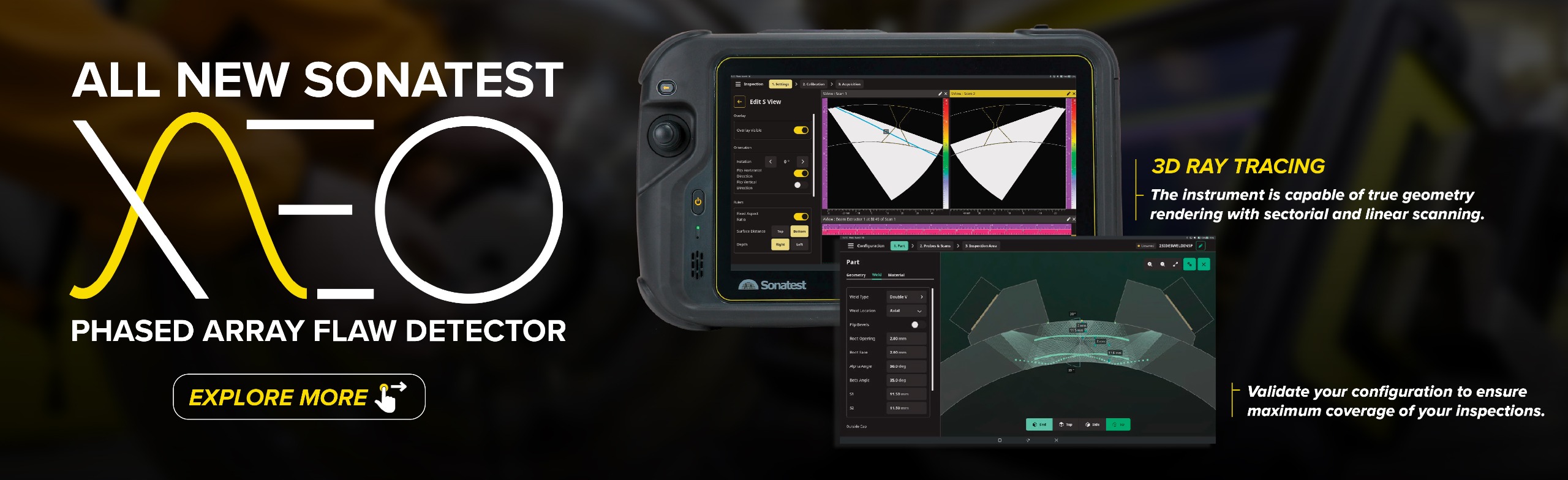 Sonatest XEO Phased Array Flaw Detector